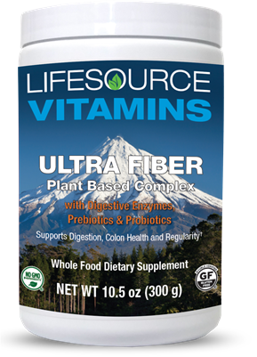 Ultra Fiber- Plant Based Complex w/ Digestive Enzymes, Prebiotics, and Probiotics 10.5 oz