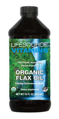 Flax Oil - Cold Pressed & Organic - Liquid 16 fl Oz