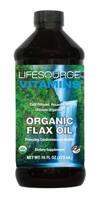 Flax Oil - Cold Pressed & Organic - Liquid 16 fl Oz