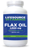 Flax Oil 1,000 mg - Flax Seed Softgels - Organic 90 Softgels