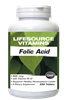 Folic Acid 800 mcg (1,333 mcg DFE) plus B12 - 250 Tablets