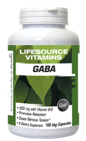 GABA w/ B-6  500 mg - 100 Capsules