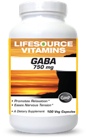 GABA  750 mg - 100 Veg Capsules