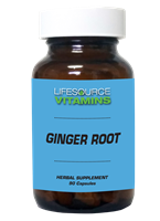 Ginger Root 500 mg - 90 Veg Capsules - ORGANIC