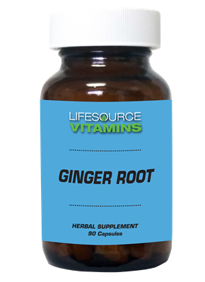 Ginger Root 500 mg - 90 Veg Capsules - ORGANIC