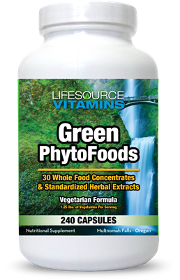 Green Phyto Foods - ORGANIC - 240 Capsules - Proprietary Formula - Organic Whole Food VALUE SIZE