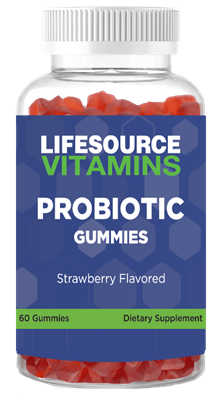 Probiotic Gummies ORGANIC  (Strawberry Flavor) - 60 Gummies - All Ages