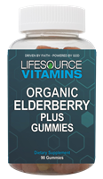 Elderberry Plus (Vitamin C and Zinc) Gummies (Organic) - 90 Gummies
