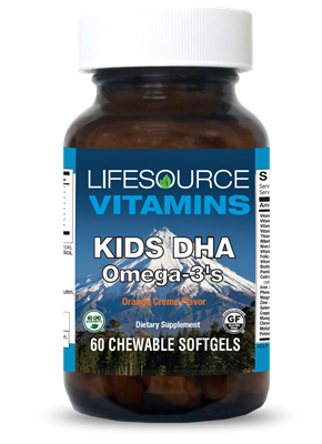 Kids & Teens DHA - Omega-3 Chewables Natural Orange Creme - 60 Softgels - 30 Servings