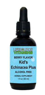 Kids & Teens Echinacea Plus 250 mg  - Alcohol Free Liquid Extract - 1 fl. oz.