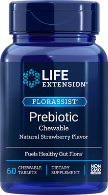 Life Extension - FLORASSIST Prebiotic Chewable- 60 Chewable Tablets