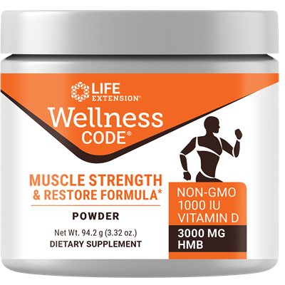 Life Extension - Wellness Code Muscle Strength and Restore Formula- 3.32 oz