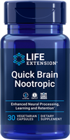 Life Extension - Quick Brain Nootropic -30 Vegetarian Capsules