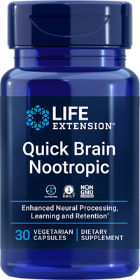 Life Extension - Quick Brain Nootropic -30 Vegetarian Capsules