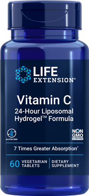 Life Extension - Vitamin C 24-Hour Liposomal Hydrogel Formula - 60 Veg Tablets