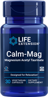 Life Extension - Calm-Mag Magnesium Acetyl Taurinate 30 Vegetarian Capsules