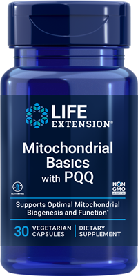 Life Extension - Mitochondrial Basics with PQQ 30 Vegetarian Capsules