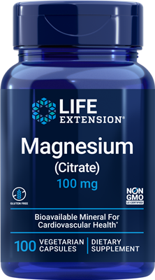 Life Extension - Magnesium Citrate -100 mg - 100 Vegetarian Capsules