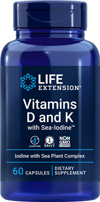 Life Extension - Vitamins D and K with Sea-Iodine - 60 Caps