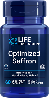 Life Extension - Optimized Saffron - 60 Vegetarian Capsules