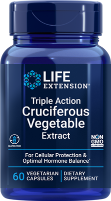 Life Extension - Triple Action Cruciferous Vegetable Extract - 60  Vegetarian Capsules