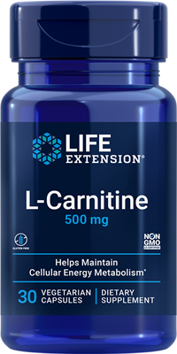 Life Extension - L-Carnitine 500 mg, 30 Vegetarian Capsules