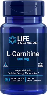 Life Extension - L-Carnitine 500 mg, 30 Vegetarian Capsules