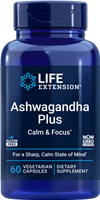 Life Extension - Ashwagandha Plus Calm & Focus- 60 Vegetarian Capsules