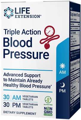 Life Extension - Triple Action Blood Pressure - Am and PM - 60 vegetarian tablets