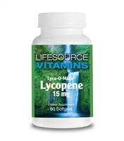 Lycopene 15 mg - (LYCO-O-MATO - From Natural Tomato Extract)