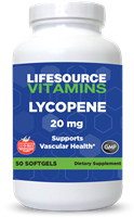 Lycopene 20 mg (LYCO-O-MATO - From Natural Tomato Extract)- 50 Softgels