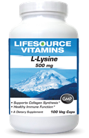 L-Lysine 500 mg -100 Veg caps