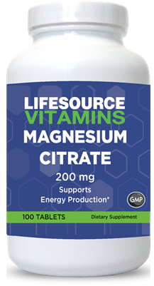 Magnesium Citrate 200 mg - 100 Tablets