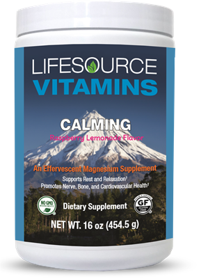 Calming -Magnesium Powder- 101 Servings - Raspberry-Lemon Flavor- 16 oz.