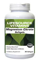 Magnesium Citrate  400 mg - 90 Softgels - 30 Servings
