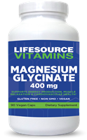 Magnesium Glycinate 400 mg - 90 Veg Capsules -30 servings