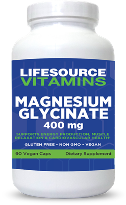 Magnesium Glycinate 400 mg - 90 Veg Capsules