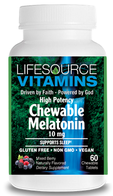 Melatonin CHEWABLE 10 mg- High Potency- 60 Chewable Tablets