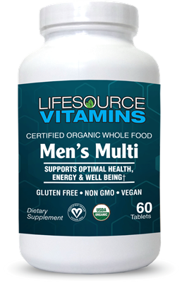 Men's Multi - Certified Organic Whole Food Based 60 Tablets