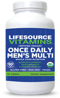 Men's Multi - Once Daily - Certified Organic - Whole Food Based - 30 Tablets