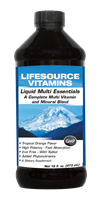 Multivitamins & Minerals - LifeSource Liquid Multi Essential for the Whole Family-Tropical Orange 16 fl. oz.