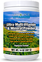 Multivitamins & Minerals Ultra Powder - 71 Whole Live Food Ingredients- 30 Day Supply