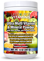 Multivitamin & Mineral Ultra Powder with Phyto Reds, Phyto Oranges, Phyto Purples & Phyto Blues  <FONT COLOR="#ff0000 "> (Buy 3 & Save Code: 3POWD)  </FONT COLOR="#ff0000 ">