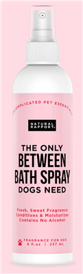 Natural Rapport - The Only BETWEEN BATH SPRAY Dogs Need - Floral & Coconut-8 oz