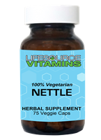 Nettle (Organic) 500 mg - 75 Veggie Capsules