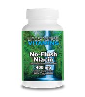 Niacin - (No flush) 400 mg - Vitamin B3 - 100 Capsules