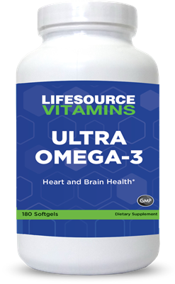 Ultra Omega 3 - 500 EPA / 250 DHA - 180 Softgels VALUE SIZE