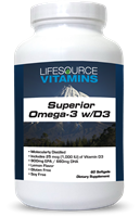 Superior Omega-3 w/ Vitamin D3 - 60 Softgels