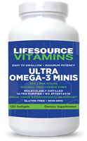 Ultra  Omega 3 MINI's - 120 Softgels - 60 Servings of 660 mg EPA- 310 mg DHA