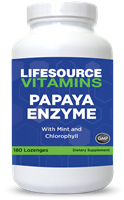 Papaya Enzymes with Bromelain - 180 Chewable Tablets - 90 Servings